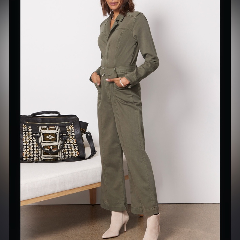 JASON WU ❤️🔥 ARMY GREEN JUMPSUIT NWT SIZE LARGE - Picture 4 of 4